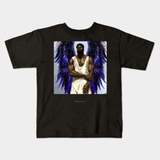 Black Angel Male Kids T-Shirt